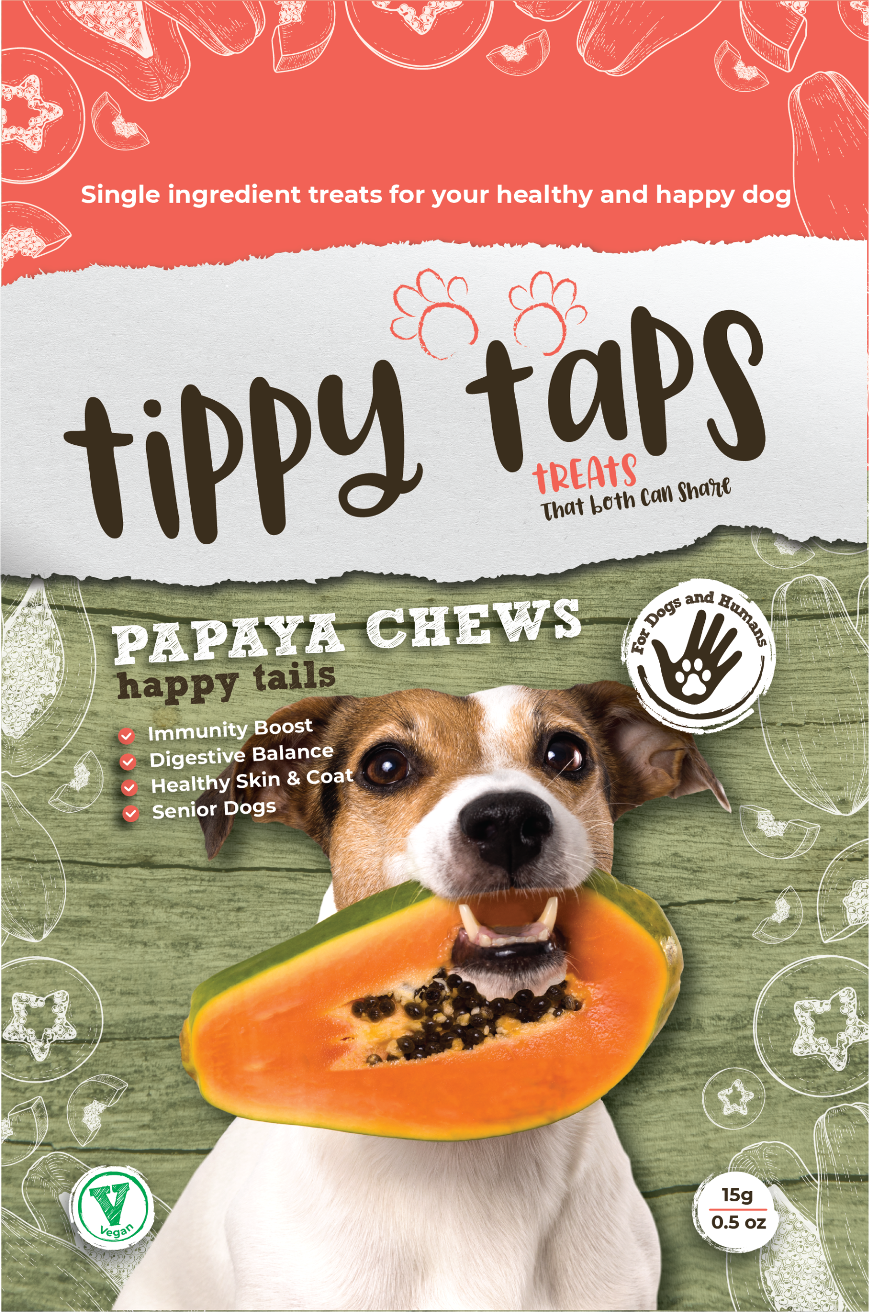 Tippy Taps Fruit Snack Papaja